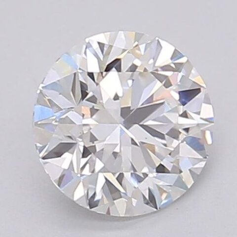 1.08 Carat Round Shaped Excellent Cut F- VS1 Lab Grown Diamond