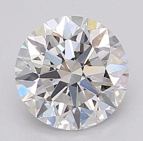 1.08 Carat Round Shaped Excellent Cut F- VS2 Lab Grown Diamond