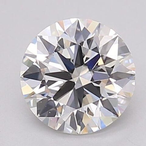1.08 Carat Round Shaped Excellent Cut F- VVS2 Lab Grown Diamond