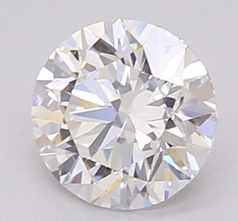 1.08 Carat Round Shaped Excellent Cut F- VVS2 Lab Grown Diamond