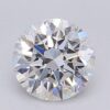 1.08 Carat Round Shaped Excellent Cut F- VVS2 Lab Grown Diamond