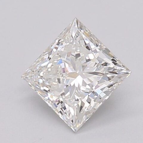 1.08 Carat Princess Shaped Excellent Cut G- VS1 Lab Grown Diamond
