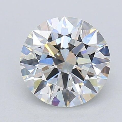 1.08 Carat Round Shaped Excellent Cut G- VS1 Lab Grown Diamond