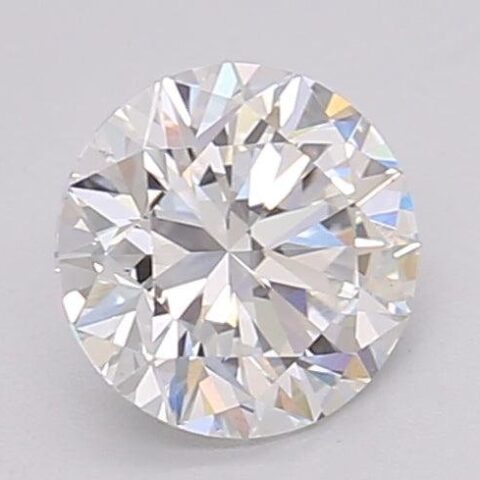 1.08 Carat Round Shaped Excellent Cut G- VS1 Lab Grown Diamond