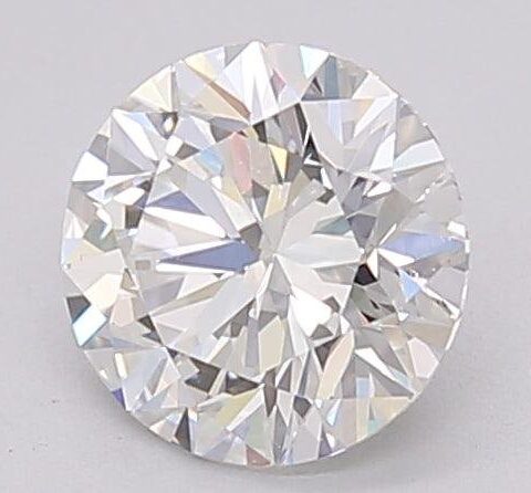 1.08 Carat Round Shaped Excellent Cut G- VS1 Lab Grown Diamond