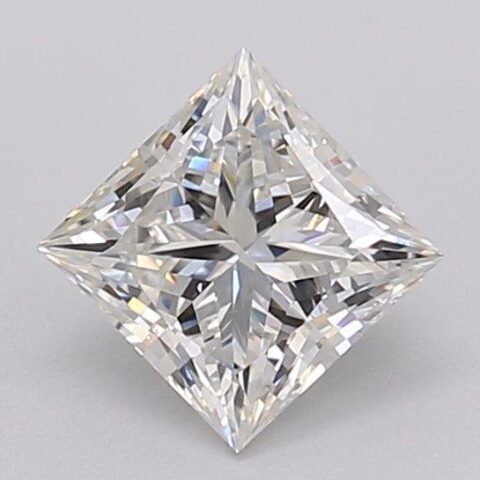 1.08 Carat Princess Shaped Excellent Cut H- VS2 Lab Grown Diamond