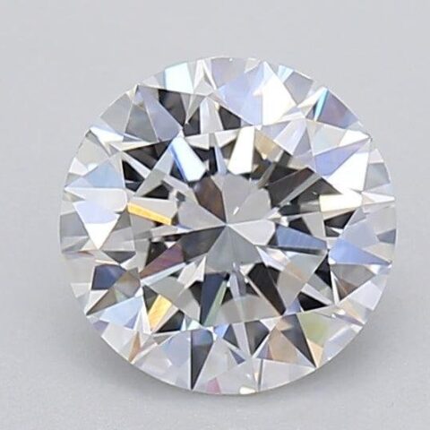 1.09 Carat Round Shaped Very Good Cut E- VS2 Lab Grown Diamond