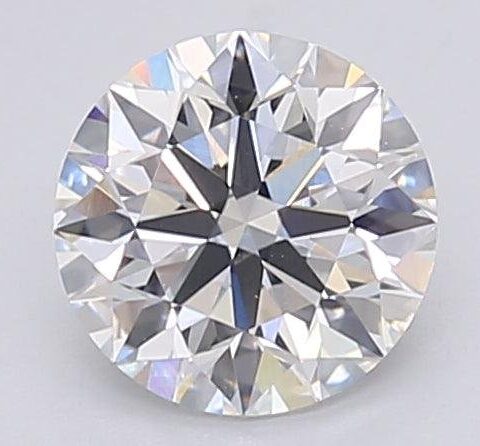 1.09 Carat Round Shaped Excellent Cut E- VVS2 Lab Grown Diamond