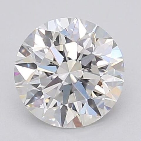 1.09 Carat Round Shaped Excellent Cut E- VVS2 Lab Grown Diamond