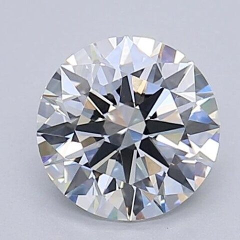 1.09 Carat Round Shaped Excellent Cut E- VVS2 Lab Grown Diamond