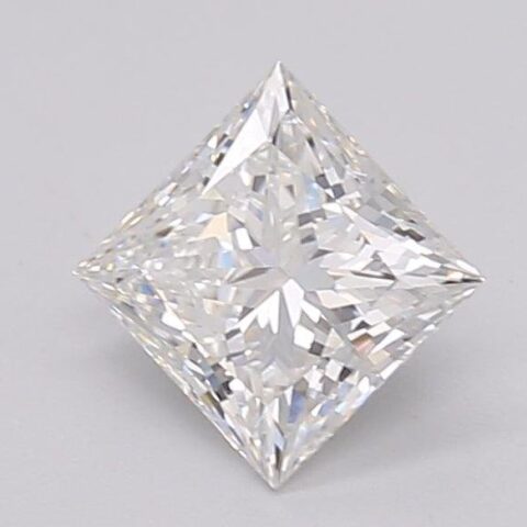 1.09 Carat Princess Shaped Excellent Cut F- VS1 Lab Grown Diamond