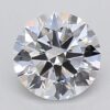 1.09 Carat Round Shaped Excellent Cut F- VS1 Lab Grown Diamond