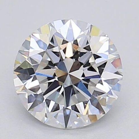 1.09 Carat Round Shaped Excellent Cut F- VS1 Lab Grown Diamond