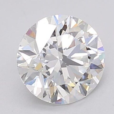 1.09 Carat Round Shaped Excellent Cut F- VS1 Lab Grown Diamond