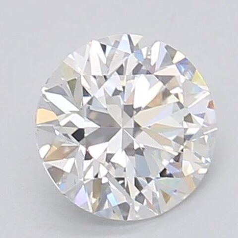 1.09 Carat Round Shaped Excellent Cut F- VS2 Lab Grown Diamond