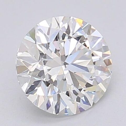 1.09 Carat Round Shaped Excellent Cut F- VVS2 Lab Grown Diamond