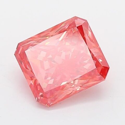 1.14 Carat Radiant Shaped Very Good Cut Pink- VS2 Lab Grown Diamond