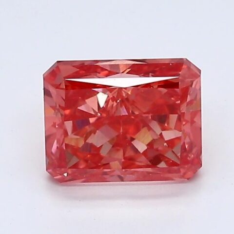 1.15 Carat Radiant Shaped Good Cut Pink- VS2 Lab Grown Diamond