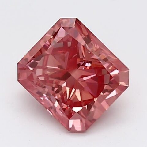 1.18 Carat Radiant Shaped Good Cut Pink- SI1 Lab Grown Diamond