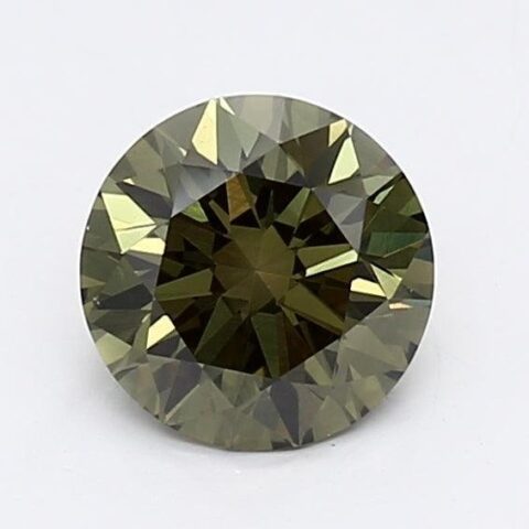 1.1 Carat Round Shaped Very Good Cut Green- VS2 Lab Grown Diamond