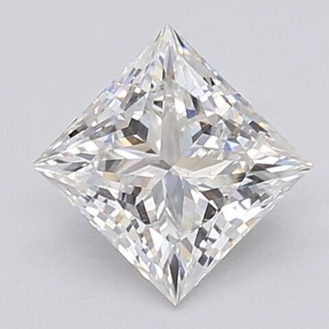 1.1 Carat Princess Shaped Excellent Cut E- VS1 Lab Grown Diamond