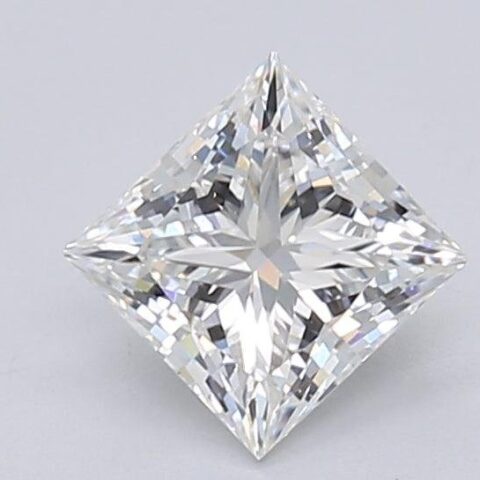 1.1 Carat Princess Shaped Excellent Cut F- VS2 Lab Grown Diamond