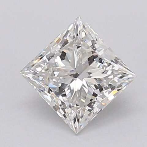 1.1 Carat Princess Shaped Excellent Cut F- VVS2 Lab Grown Diamond
