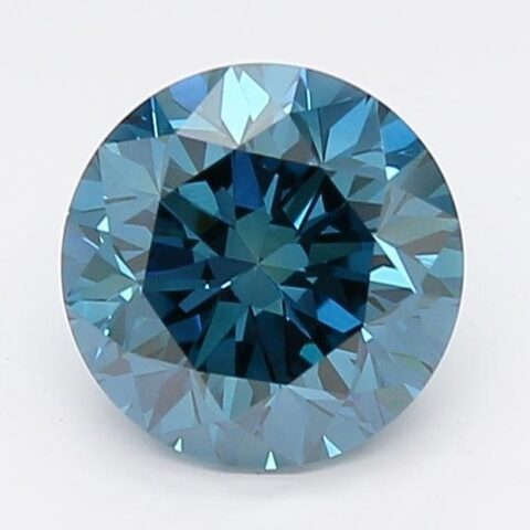 1.1 Carat Round Shaped Very Good Cut Blue- SI1 Lab Grown Diamond