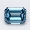 1.21 Carat Emerald Shaped Good Cut Blue- SI1 Lab Grown Diamond