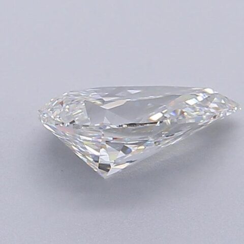 1.23 Carat Pear Shaped Excellent Cut F- VS2 Lab Grown Diamond