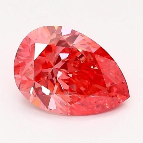 1.23 Carat Pear Shaped Very Good Cut Pink- VS1 Lab Grown Diamond