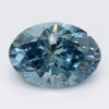 1.24 Carat Oval Shaped Good Cut Blue- SI1 Lab Grown Diamond