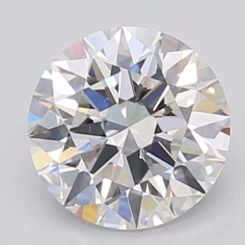 1.25 Carat Round Shaped Excellent Cut F- VS2 Lab Grown Diamond