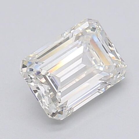 1.25 Carat Emerald Shaped Excellent Cut H- VVS2 Lab Grown Diamond