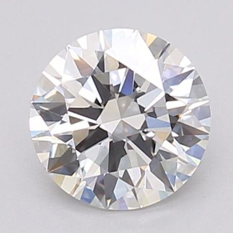 1.26 Carat Round Shaped Excellent Cut F- VS1 Lab Grown Diamond