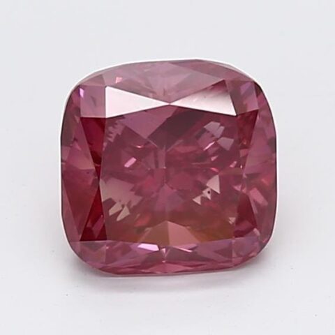 1.27 Carat Cushion Shaped Good Cut Pink- VS2 Lab Grown Diamond