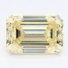 1.28 Carat Emerald Shaped Good Cut Yellow- SI1 Lab Grown Diamond