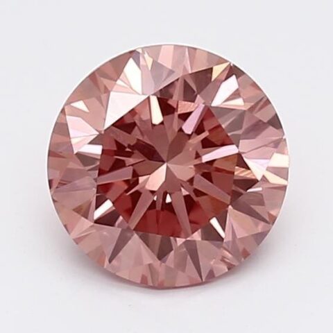 1.2 Carat Round Shaped Very Good Cut Pink- SI1 Lab Grown Diamond