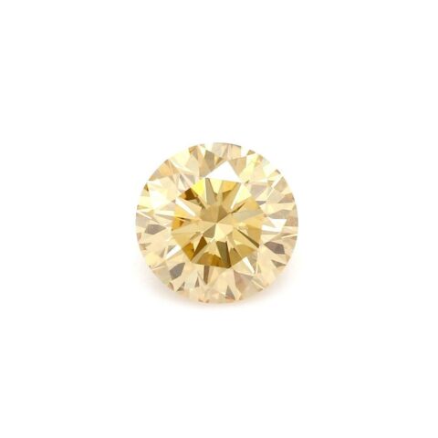1.2 Carat Round Shaped Ideal Cut Yellow- VS2 Lab Grown Diamond