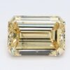1.35 Carat Emerald Shaped Good Cut Yellow- SI1 Lab Grown Diamond