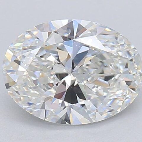 1.36 Carat Oval Shaped Excellent Cut F- VS1 Lab Grown Diamond