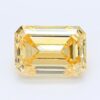 1.38 Carat Emerald Shaped Good Cut Yellow- VS2 Lab Grown Diamond