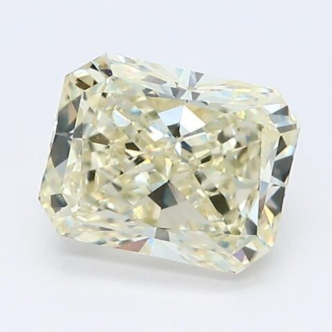 1.43 Carat Radiant Shaped Good Cut Yellow- VVS2 Lab Grown Diamond