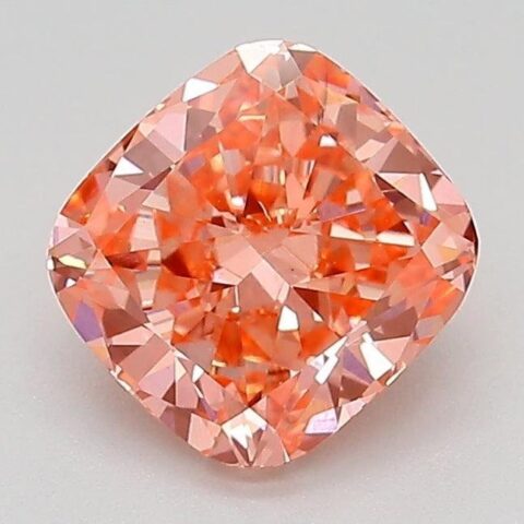 1.44 Carat Cushion Shaped Excellent Cut Pink- SI1 Lab Grown Diamond