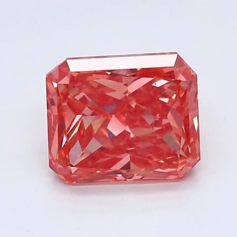 1.44 Carat Radiant Shaped Good Cut Pink- VS2 Lab Grown Diamond