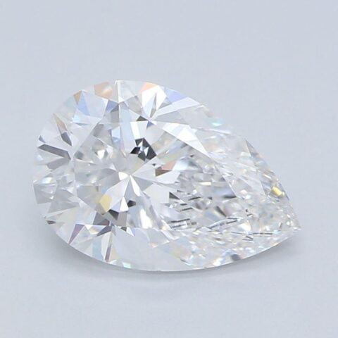 1.46 Carat Pear Shaped Excellent Cut F- VS1 Lab Grown Diamond