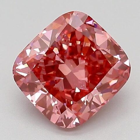 1.54 Carat Cushion Shaped Excellent Cut Pink- SI1 Lab Grown Diamond