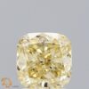 1.57 Carat Cushion Shaped Good Cut Yellow- VVS2 Lab Grown Diamond