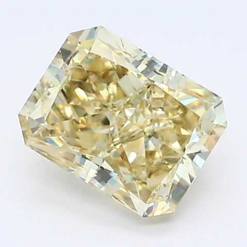 1.6 Carat Radiant Shaped Good Cut Yellow- SI1 Lab Grown Diamond