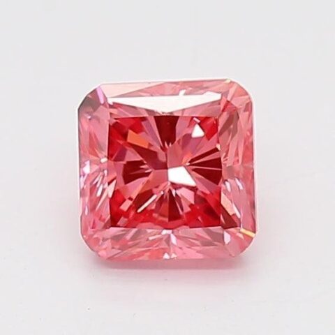 1.6 Carat Cushion Shaped Excellent Cut Pink- VVS2 Lab Grown Diamond